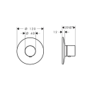 AXOR One Thermostat Unterputz, Brushed Red Gold