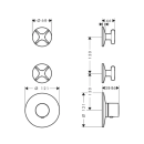 AXOR One Thermostatmodul Unterputz für 2 Verbraucher...