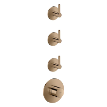 AXOR One Thermostatmodul Unterputz für 3 Verbraucher mit Hebelgriff, Polished Red Gold
