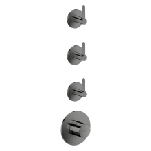 AXOR One Thermostatmodul Unterputz für 3 Verbraucher mit Hebelgriff, Polished Black Chrome