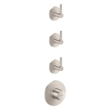 AXOR One Thermostatmodul Unterputz für 3 Verbraucher mit Hebelgriff, Edelstahl Optic