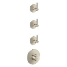 AXOR One Thermostatmodul Unterputz für 3 Verbraucher mit Hebelgriff, Brushed Nickel