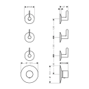 AXOR One Thermostatmodul Unterputz für 3 Verbraucher...