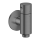 AXOR One Wandanschluss Stop mit Absperrventil, Brushed Black Chrome