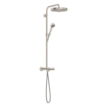 AXOR One Showerpipe mit Thermostat und Kopfbrause 280 1jet EcoSmart, Edelstahl Optic