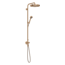 AXOR One Showerpipe mit Thermostat und Kopfbrause 280 1jet Unterputz, Brushed Red Gold