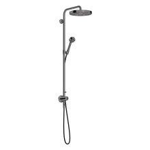 AXOR One Showerpipe mit Thermostat und Kopfbrause 280 1jet Unterputz, Polished Black Chrome