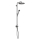 AXOR One Showerpipe mit Thermostat und Kopfbrause 280 1jet EcoSmart Unterputz, Polished Black Chrome
