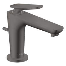 AXOR Citterio C Einhebel-Waschtischmischer 90 mit Coolstart für Handwaschbecken und Zugstangen-Ablaufgarnitur, Brushed Black Chrome