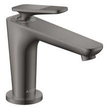 AXOR Citterio C Einhebel-Waschtischmischer 90 mit CoolStart für Handwaschbecken und Ablaufgarnitur - Cubic cut, Polished Black Chrome