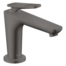 AXOR Citterio C Einhebel-Waschtischmischer 90 mit CoolStart für Handwaschbecken und Ablaufgarnitur - Cubic cut, Brushed Black Chrome