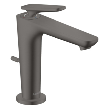 AXOR Citterio C Einhebel-Waschtischmischer 125 mit CoolStart und Zugstangen-Ablaufgarnitur, Brushed Black Chrome