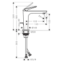 AXOR Citterio C Einhebel-Waschtischmischer 125 mit...