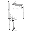 AXOR Citterio C Einhebel-Waschtischmischer 250 mit...