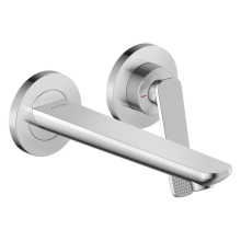 AXOR Citterio C Einhebel-Waschtischmischer Unterputz für Wandmontage mit Auslauf 195 mm - Cubic cut, Chrom