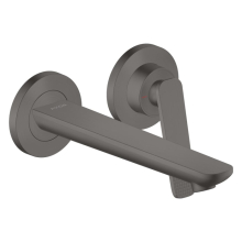 AXOR Citterio C Einhebel-Waschtischmischer Unterputz für Wandmontage mit Auslauf 195 mm - Cubic cut, Brushed Black Chrome