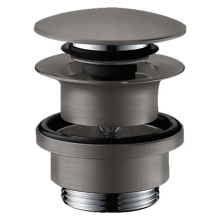 hansgrohe Ablaufgarnitur Push-Open für Waschtisch- und Bidetmischer, Brushed Black Chrome