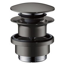 AXOR Ablaufgarnitur Push-Open für Waschtisch- und Bidetmischer, Brushed Black Chrome