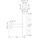 hansgrohe Designsiphon Flowstar, Chrom