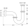 hansgrohe Röhrensiphon Standardmodell, Chrom