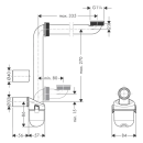hansgrohe Raumsparsiphon für Waschtische 50 mm
