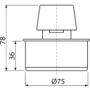 AlcaDrain Rohrbelüfter DN75