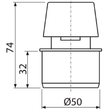 AlcaDrain Rohrbelüfter DN50