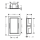 hansgrohe XtraStoris Original Wandnische mit Rahmen 300/150/100, Betongrau