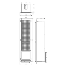 hansgrohe XtraStoris Original Einbau Toilettenpapierhalter mit Vorratsbehälter für 6 Rollen, Mattschwarz