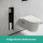 hansgrohe XtraStoris Rock Einbau Toilettenbürstenhalter mit Ablage und befliesbarer Tür, Mattschwarz