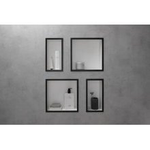 hansgrohe XtraStoris Original Wandnische mit Rahmen 300/600/100, Betongrau