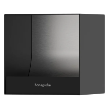 hansgrohe XtraStoris Original Einbau Toilettenpapierhalter 150/150/140, Mattschwarz