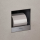hansgrohe XtraStoris Original Einbau Toilettenpapierhalter 150/150/140, Edelstahl gebürstet