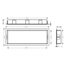 hansgrohe XtraStoris Original Wandnische mit Rahmen...