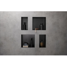 hansgrohe XtraStoris Minimalistic Wandnische rahmenlos 300/150/100, Mattschwarz