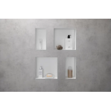 hansgrohe XtraStoris Minimalistic Wandnische rahmenlos 300/150/100, Mattweiß