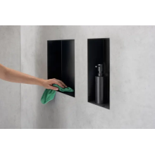 hansgrohe XtraStoris Minimalistic Wandnische rahmenlos 300/150/100, Edelstahl gebürstet