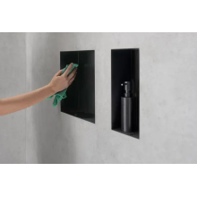 hansgrohe XtraStoris Minimalistic Wandnische rahmenlos 300/150/140, Edelstahl gebürstet