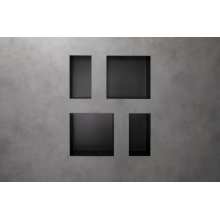 hansgrohe XtraStoris Minimalistic Wandnische rahmenlos 300/300/140, Mattschwarz