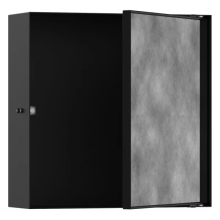 hansgrohe XtraStoris Rock Wandnische mit befliesbarer Tür 300/300/100, Mattschwarz