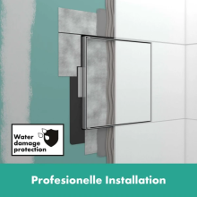 hansgrohe XtraStoris Rock Wandnische mit befliesbarer Tür 300/300/100, Mattschwarz