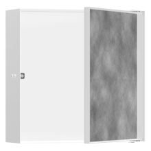 hansgrohe XtraStoris Rock Wandnische mit befliesbarer Tür 300/300/100, Mattweiß