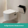 hansgrohe XtraStoris Rock Einbau Abfalleimer mit befliesbarer Tür 300/300/100, Mattschwarz