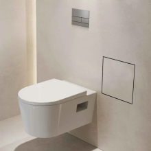hansgrohe XtraStoris Rock Einbau Abfalleimer mit befliesbarer Tür 300/300/100, Edelstahl gebürstet