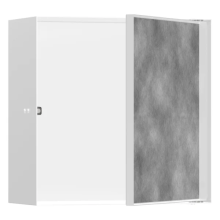 hansgrohe XtraStoris Rock Wandnische mit befliesbarer Tür 300/300/140, Mattweiß
