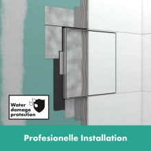 hansgrohe XtraStoris Rock Wandnische mit befliesbarer Tür 300/300/140, Mattweiß