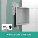 hansgrohe XtraStoris Original Wandnische mit Rahmen...