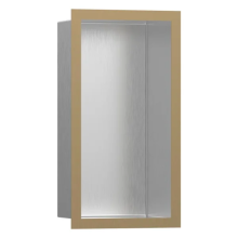 hansgrohe XtraStoris Individual Wandnische Edelstahl gebürstet mit Designrahmen 300/150/100, Brushed Bronze