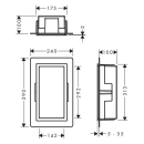 hansgrohe XtraStoris Individual Wandnische Mattschwarz...