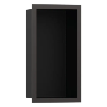 hansgrohe XtraStoris Individual Wandnische Mattschwarz mit Designrahmen 300/150/100, Brushed Black Chrome